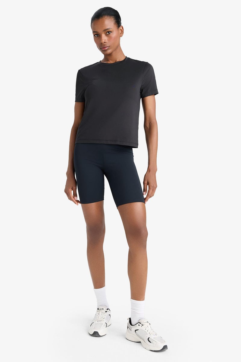 DeFacto Black Woman DeFactoFit Sports Biker Leggings Casual - Image 3